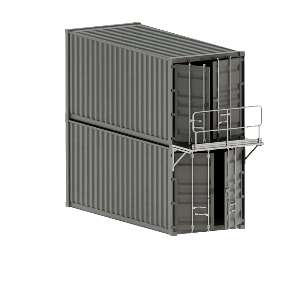 Stalowe schody 2kN wariant S2.5A