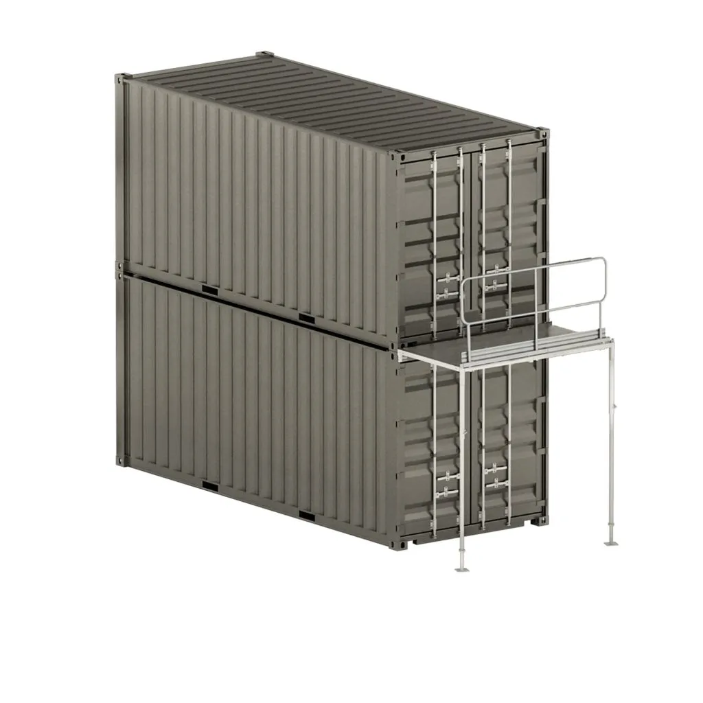 Stalowe schody 2kN wariant S2.5B