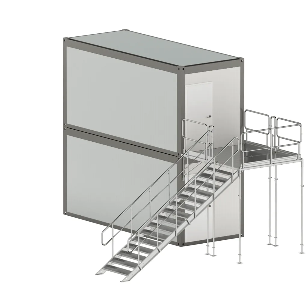 Stalowe schody 2kN wariant S2.24
