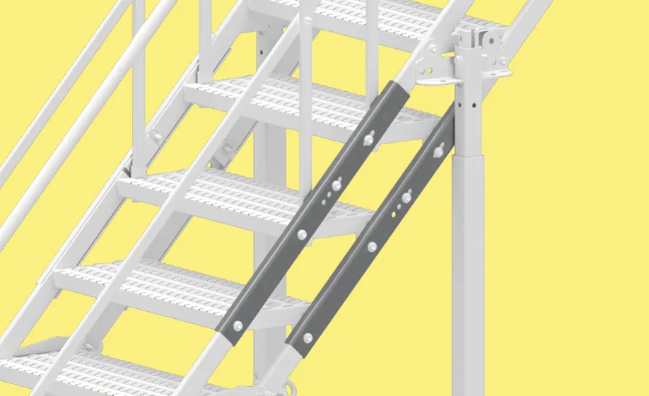 Schody TAS - stal - łącznik schodni TAS-L12 dla 700mm TAS-L6 dla 1000mm