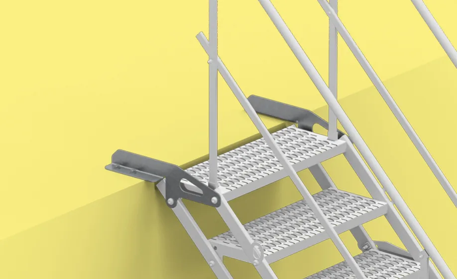 Schody TAS - stal - stopa górna wyrównująca ostatni stopień